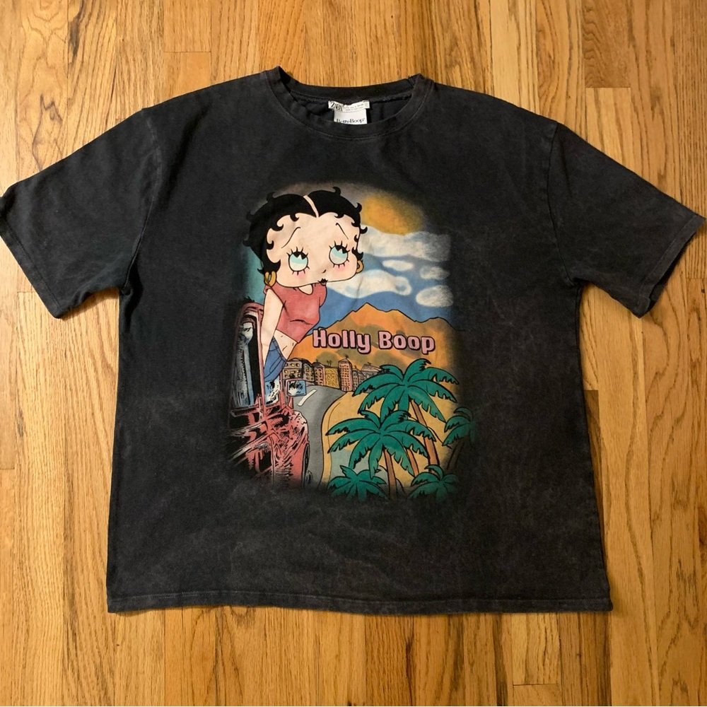 Black Betty Boop Graphic Tee - Holly Boop Design